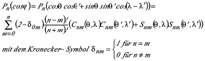 Additionstheorem der Legendreschen Polynome