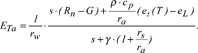 Penman-Monteith-Formel